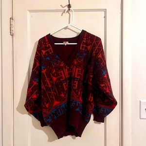 Vintage Aztec Wool Sweater